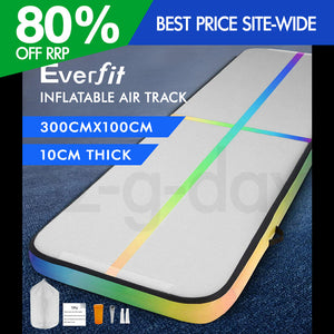 Everfit 3X1M Air Track Inflatable Tumbling Mat Gymnastics Yoga Mat