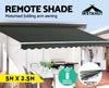 Instahut Folding Arm Awning Motorised Retractable Outdoor Sunshade 5X2.5M