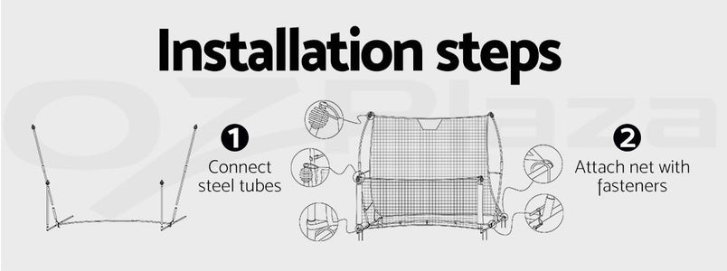 Everfit Portable Soccer Rebounder Net Volley Training Football Goal Trainer XL