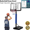 Everfit 3.05M Basketball Hoop Stand System Ring Portable Net Height Adjustable Blue