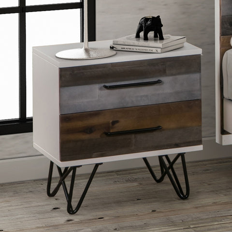 Image of Shelby Bedside Table - 2 Drawers