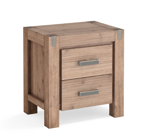 Image of Nowra 2 Drawer Bedside Table