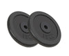 2x 15kg Weight Plate 30kg Cast Iron Exercise Fitness Barbell Weight Disc