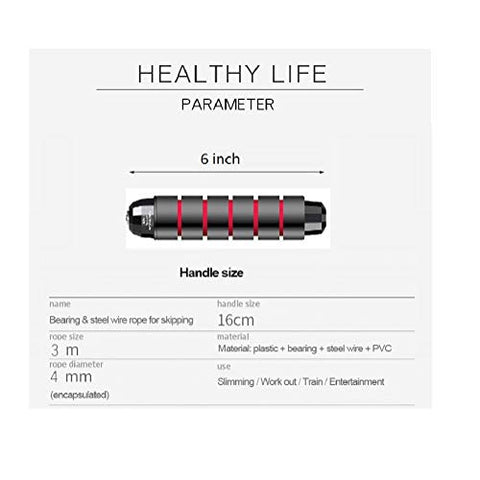 Image of Skipping Rope Tangle-Free with Ball Bearings Rapid Speed Jump Rope Cable