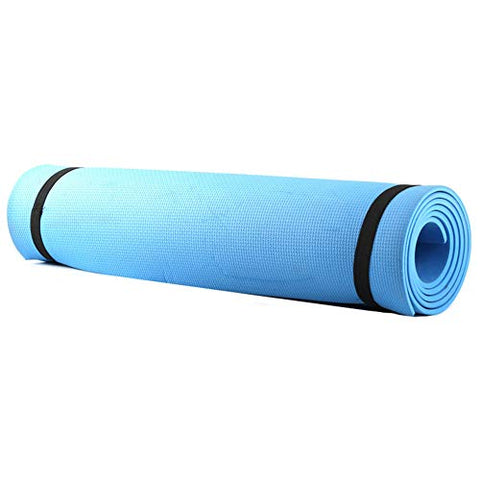 Image of SturdCelleau Non Slip Yoga Mat- Double Sided Comfort Foam, Durable Exercise Mat for Fitness, Pilates and Workout (Blue)