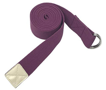 Yoga Strap Cotton- Tiiyar 10 feet/8 feet/6 feet Cotton Yoga Strap Belt for Stretching, Flexibility, Physical Therapy, Fitness 183cm