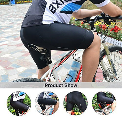 Image of Women Cycling Bib Shorts 9D Gel Padded Road Bike Shorts Anti-Bac Pad Bicycle Bib Shorts Fitness Stitching Sewing Short Bib Pants (Bib Shorts(Black), S)