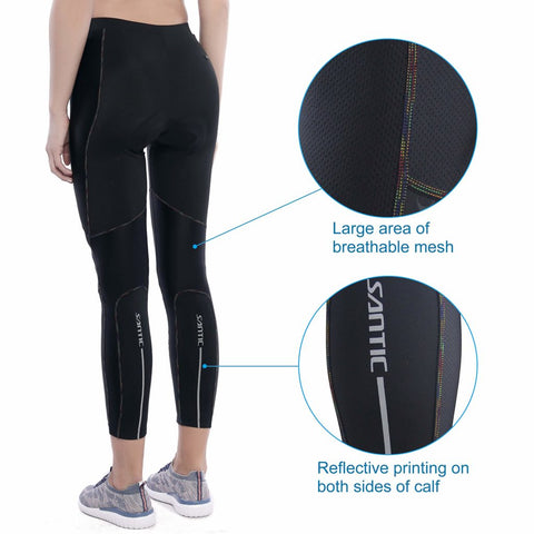 Image of Women's Bike Pants Cycling Tights Padded 3D Bicycle Long Legging Breathable & Quick Dry