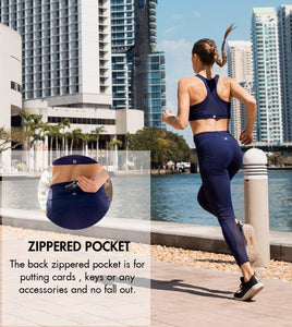 LAPASA Women's Yoga Pants High Waist Sports Leggings Tummy Control Tights for Workout & GYM Hidden Pocket L01&L22