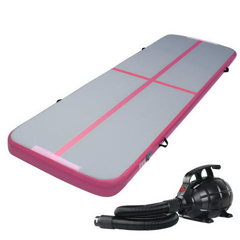 Image of Everfit GoFun 3X1M Inflatable Air Track Mat with Pump Tumbling Gymnastics Pink