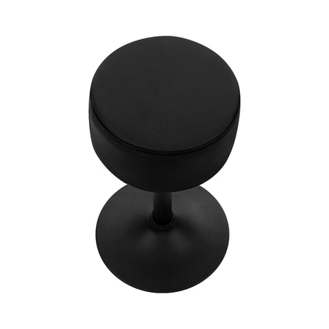 Image of Artiss Set of 2 PU Leather Stools Gas Lift - Black