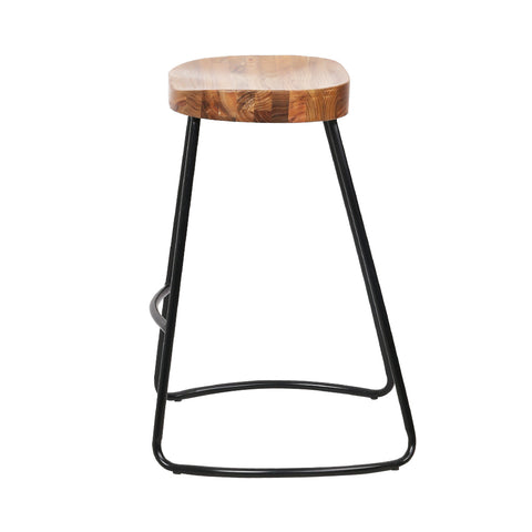 Image of Artiss 2x Bar Stools Tractor Seat 65cm Wooden
