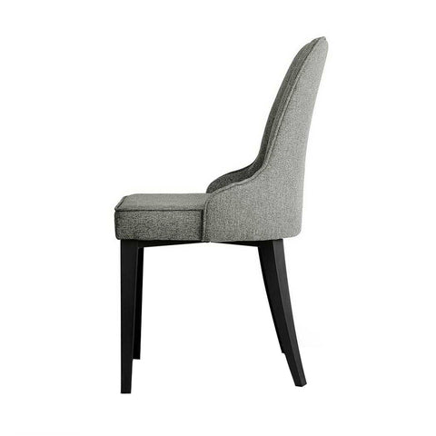 Image of Artiss Set of 2 Fabric Dining Chairs - Grey