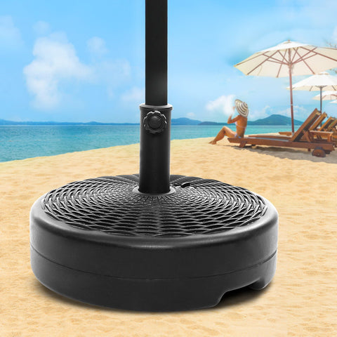 Image of Instahut Outdoor Umbrella Base Stand Pole Pod Sand/Water Patio Cantilever Offset