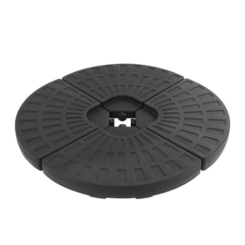 Image of Instahut Outdoor Umbrella Stand 4 x Base Pod Plate Sand/Water Patio Cantilever Fanshaped