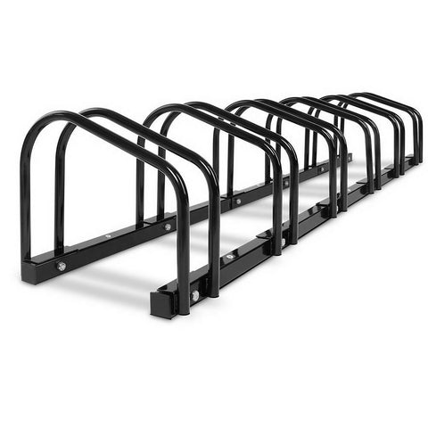Image of Portable Bike 6 Parking Rack Bicycle Instant Storage Stand - Black