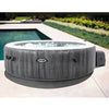 Intex 2.16m PuraSpa Greywood Deluxe Inflatable Outdoor Jet & Bubble Hot Tub/Spa