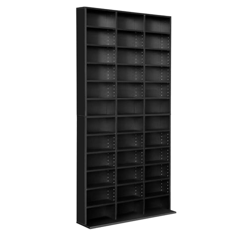 Image of Artiss Adjustable Book Storage Shelf Rack Unit - Black