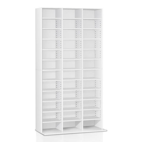 Image of Artiss Adjustable Book Storage Shelf Rack Unit - White