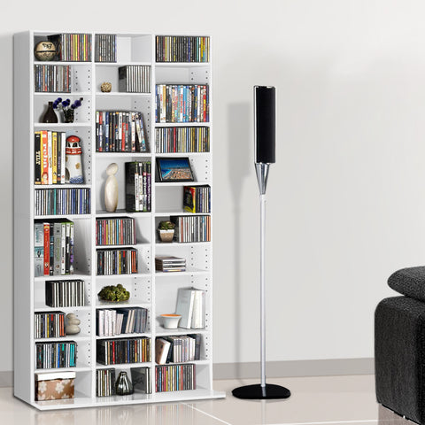 Image of Artiss Adjustable Book Storage Shelf Rack Unit - White