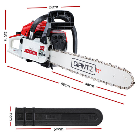 Image of GIANTZ 52CC Petrol Commercial Chainsaw Chain Saw Bar E-Start Pruning