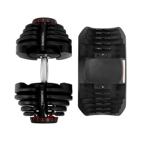 Image of 40KG Dumbbells Adjustable Dumbbell Weight Plates Home Gym Exercise