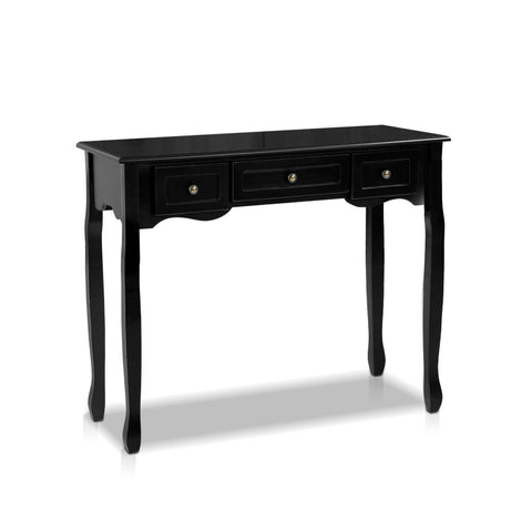Image of Artiss Hallway Console Table Hall Side Dressing Entry Display 3 Drawers Black