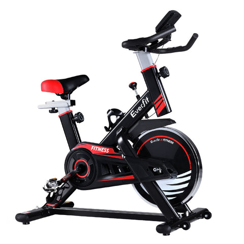 Image of Spin Exercise Bike Fitness Commercial Home Gym Workout Cardio Equipment Black - Everfit