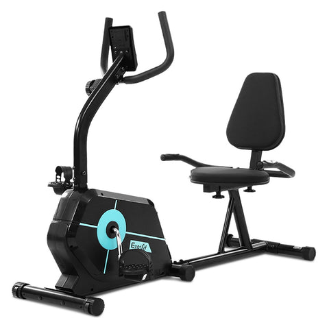 Image of Recumbent Exercise Bike Fitness Cycle Trainer Gym Equipment Everfit Magnetic