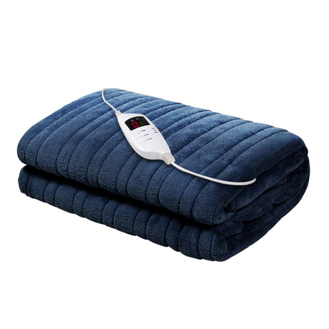 Image of Giselle Bedding Electric Throw Blanket - Navy