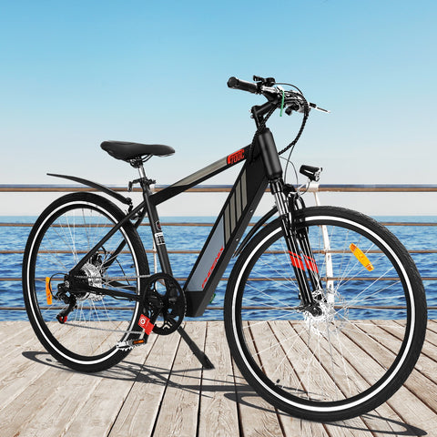 Image of Phoenix 27" Electric Bike Mountain Bicycle eBike e-Bike City Lithium Battery