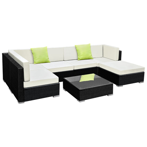 Image of Gardeon 7PC Sofa Set with Storage Cover Outdoor Furniture Wicker