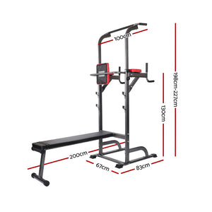 Weight Bench Multi-Function Station - Everfit 9-IN-1 Power Tower