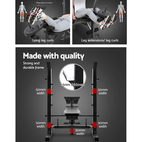 Image of Everfit 9-In-1 Weight Bench Multi-Function Power Station Fitness Gym Equipment