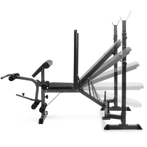 Image of Everfit Multi-Station Weight Bench Press Fitness 48KG Barbell Set Benches Gym