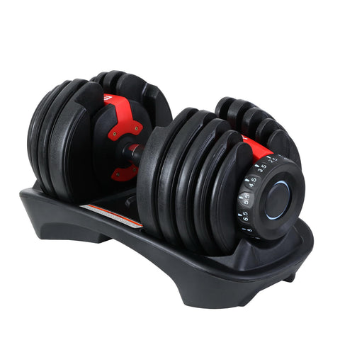 Image of Everfit 24kg Adjustable Dumbbell Set Weight Dumbbells Plates Gym Exercise Fitness