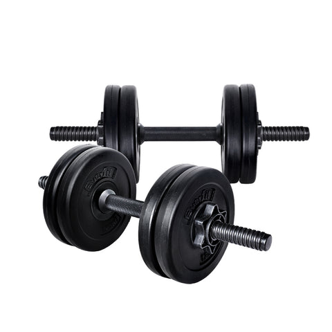 Image of Everfit 12KG Dumbbell Set Dumbbells Weight Plates Home Gym Fitness Exercise