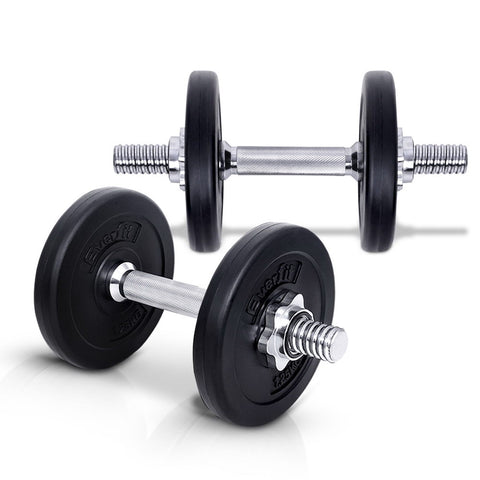 Image of Everfit 10KG Dumbbells Dumbbell Set Weight Plates Home Gym Fitness Exercise