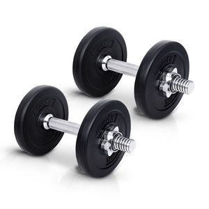 Everfit 10KG Dumbbells Dumbbell Set Weight Plates Home Gym Fitness Exercise