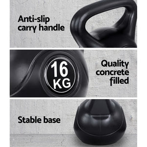 Everfit Kettlebells Fitness Exercise Gym Weight Kit 16kg