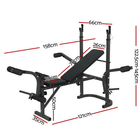 Image of Everfit Weight Bench Press 8In1 Multi-Function Power Station Gym Equipment