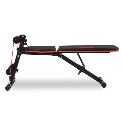 Image of Everfit Adjustable FID Weight Bench Fitness Flat Incline Gym Home Steel Frame