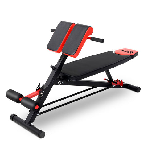 Image of Everfit Adjustable Weight Bench Sit-up Fitness Flat Decline Home Gym Machine Steel Frame