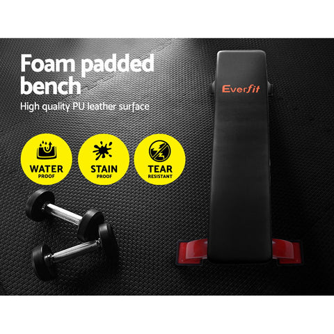 Image of Everfit Fitness Flat Bench Weight Press Gym Home Strength Training Exercise