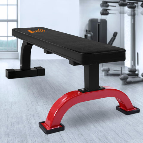 Image of flat weight bench