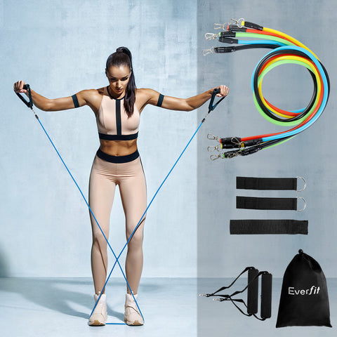 Image of resistance bands workout exercises