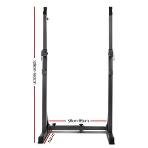 Everfit Squat Rack Pair Fitness Weight Lifting Gym Exercise Barbell Stand