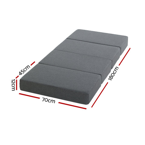 Image of Giselle Bedding Folding Mattress Camping Foldable Portable Mattress Floor Bed