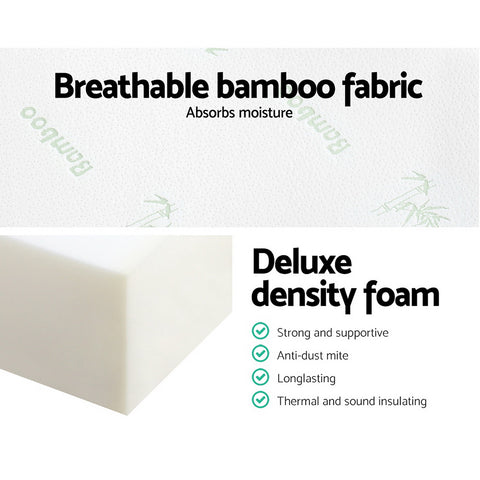 Image of Giselle Bedding Folding Foam Portable Mattress Bamboo Fabric