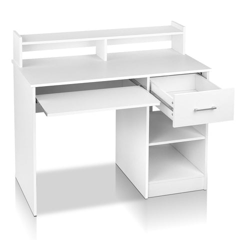 Image of Artiss Office Computer Desk with Storage - White